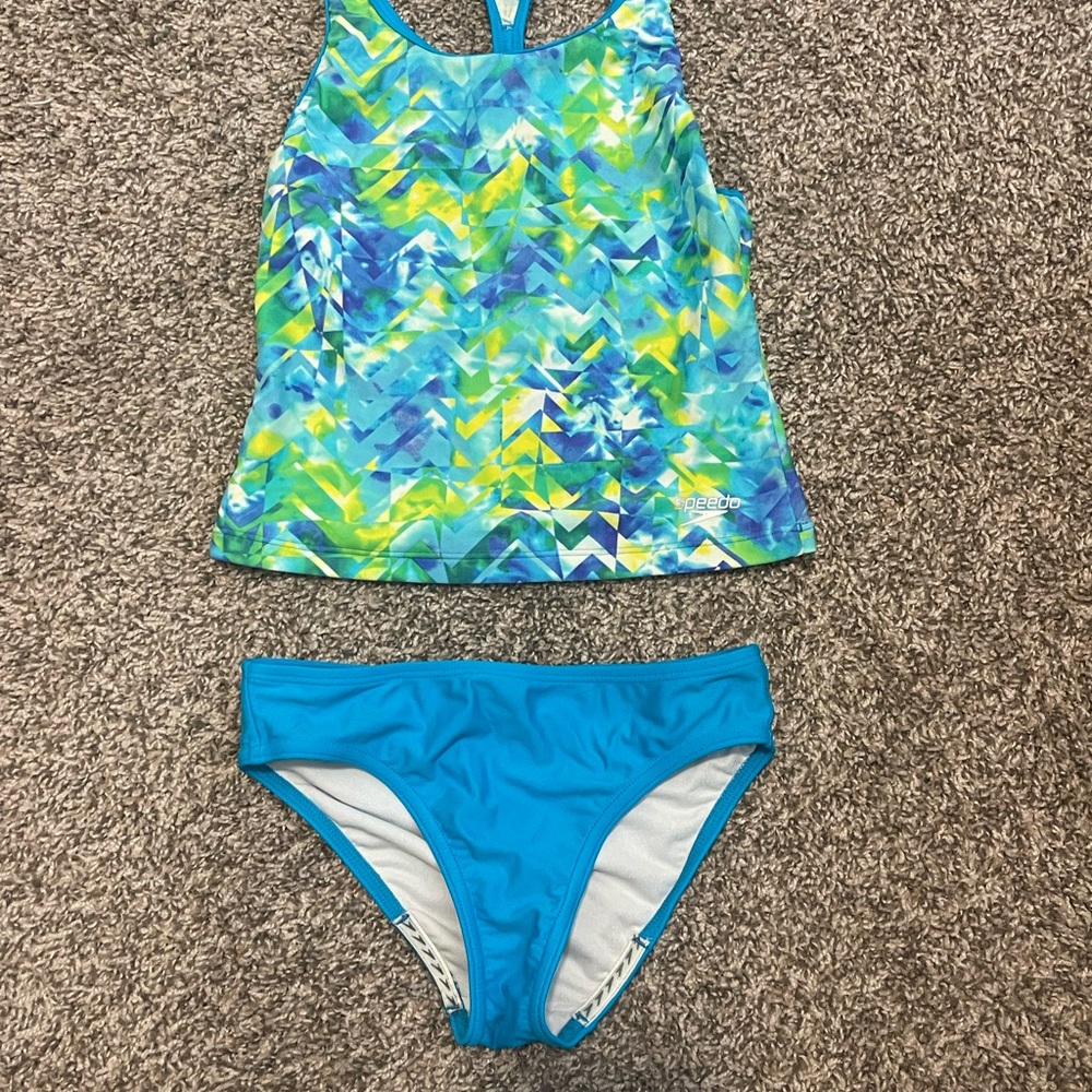 Girls’ Speedo Two-Piece Swimsuit (Size 10)